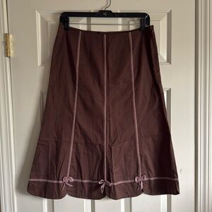 Polli Says…a line scalloped skirt with velvet